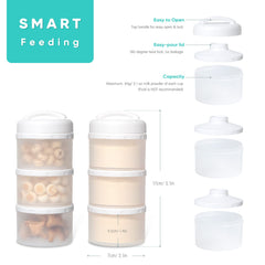 Termichy stackable dispenser compact-pack designed for on-the-go feeding.