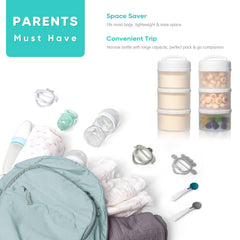 Termichy stackable dispenser ready for night feeding with pre-measured portions.