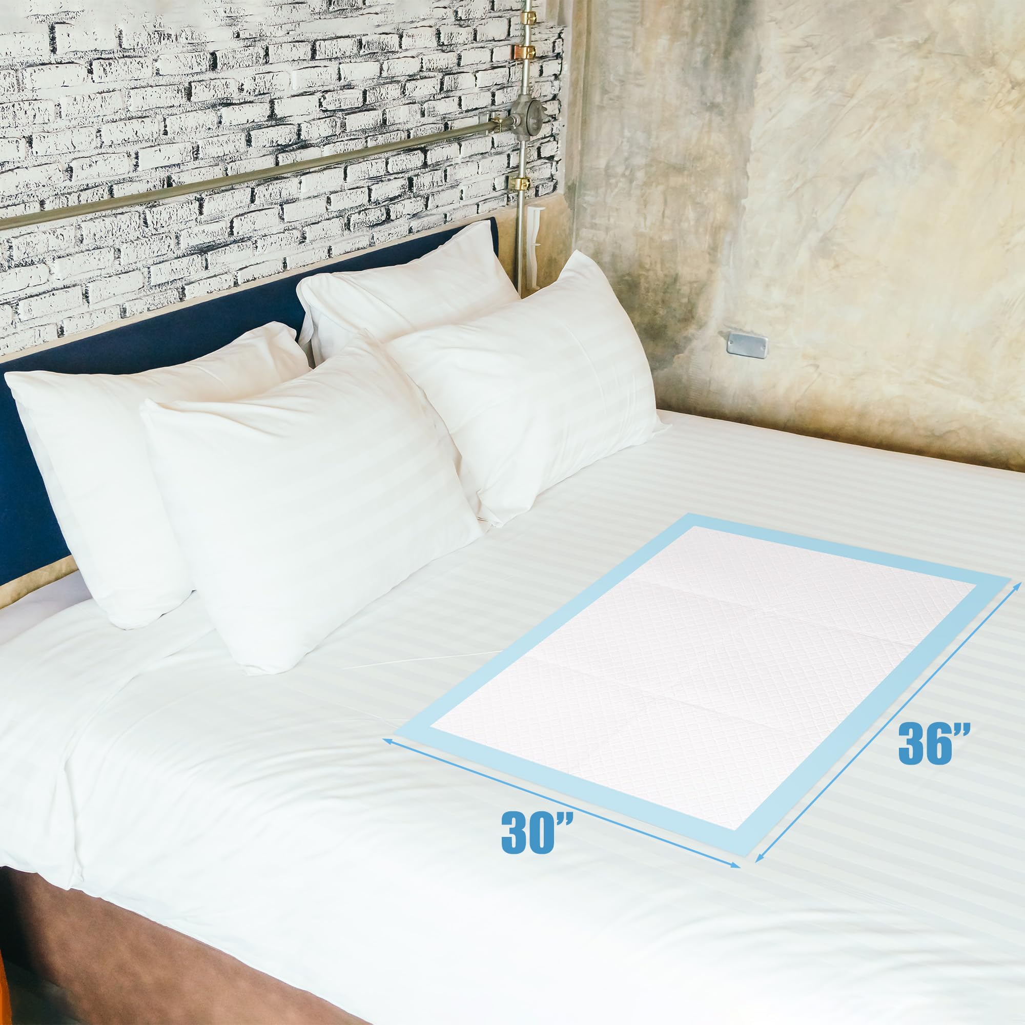 TEROBABI 7-layer bed pad provides strong absorption and leakage prevention.