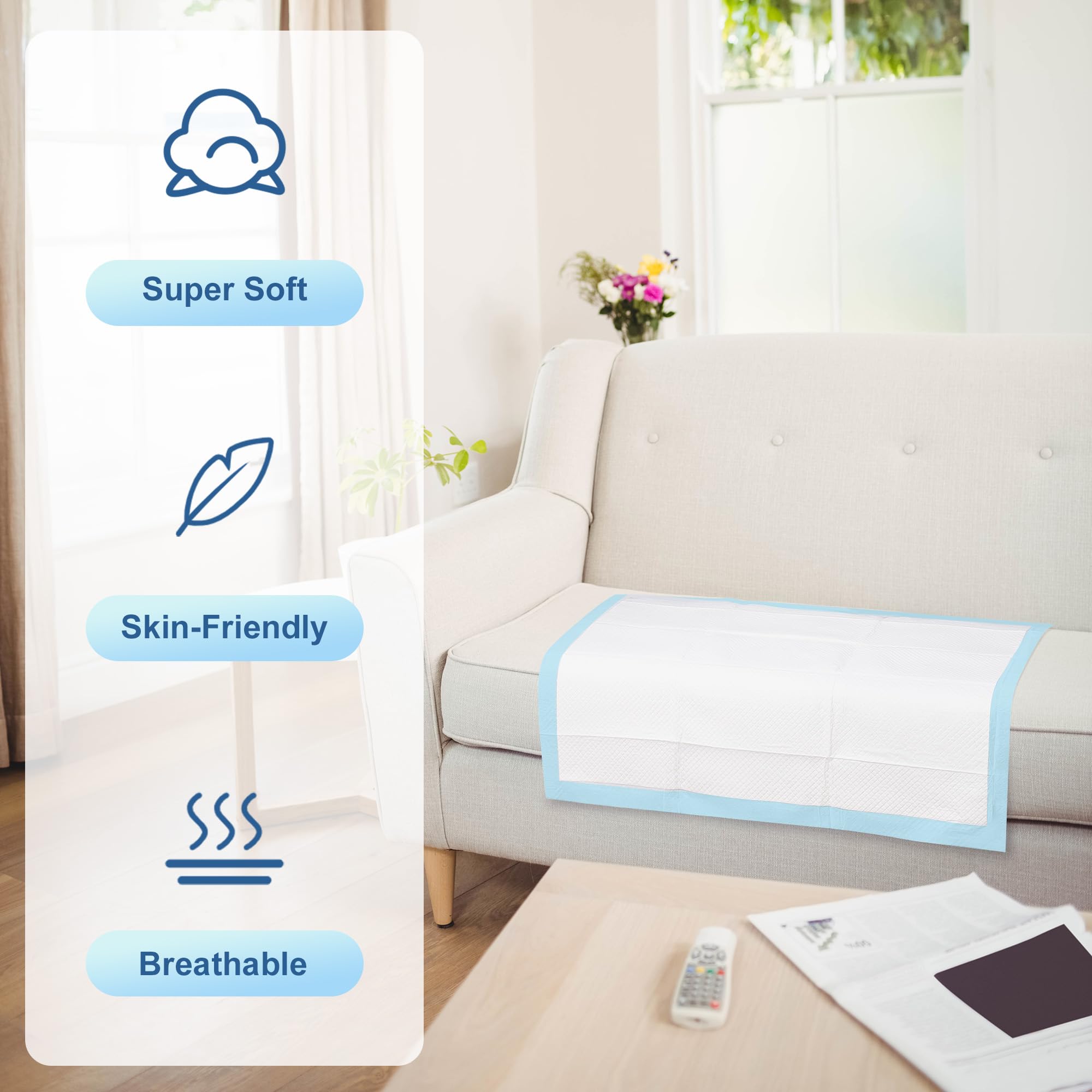 TEROBABI dual polymer absorbent layers lock in moisture quickly.