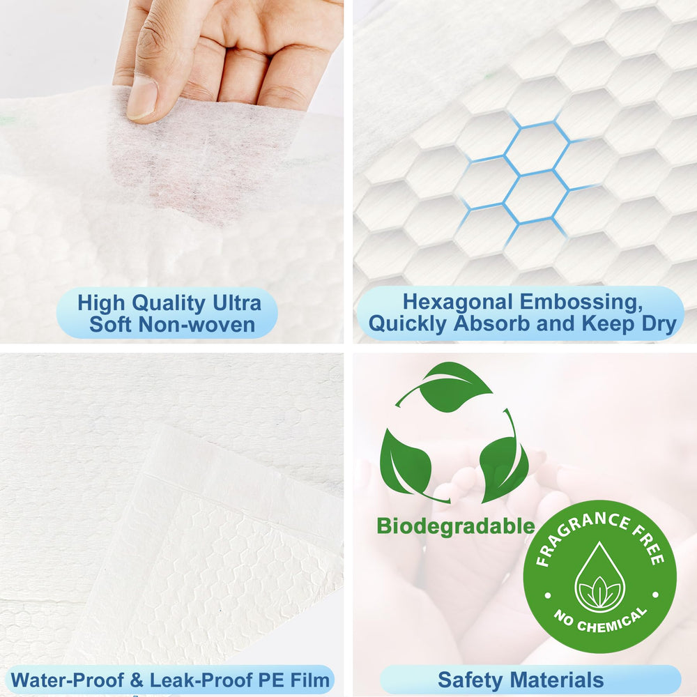 TEROBABI portable underpads ideal for travel and outings