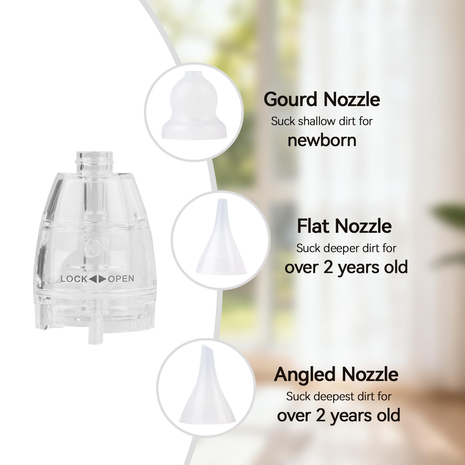 TERPINK silicone tip flat offers stable fit for mid-depth congestion relief.