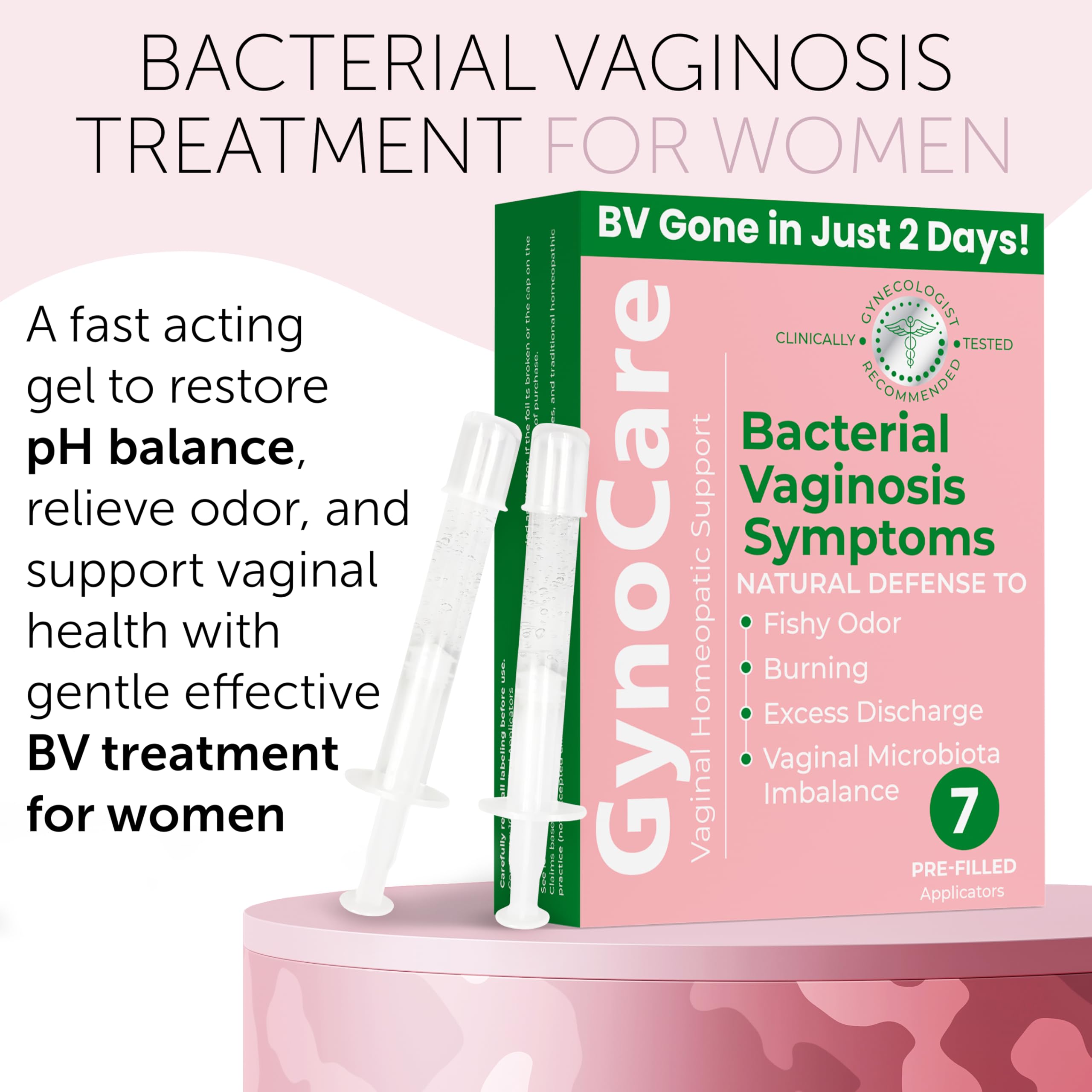 Terramed Just Think Comfort easy-to-use prefilled applicator for BV relief.