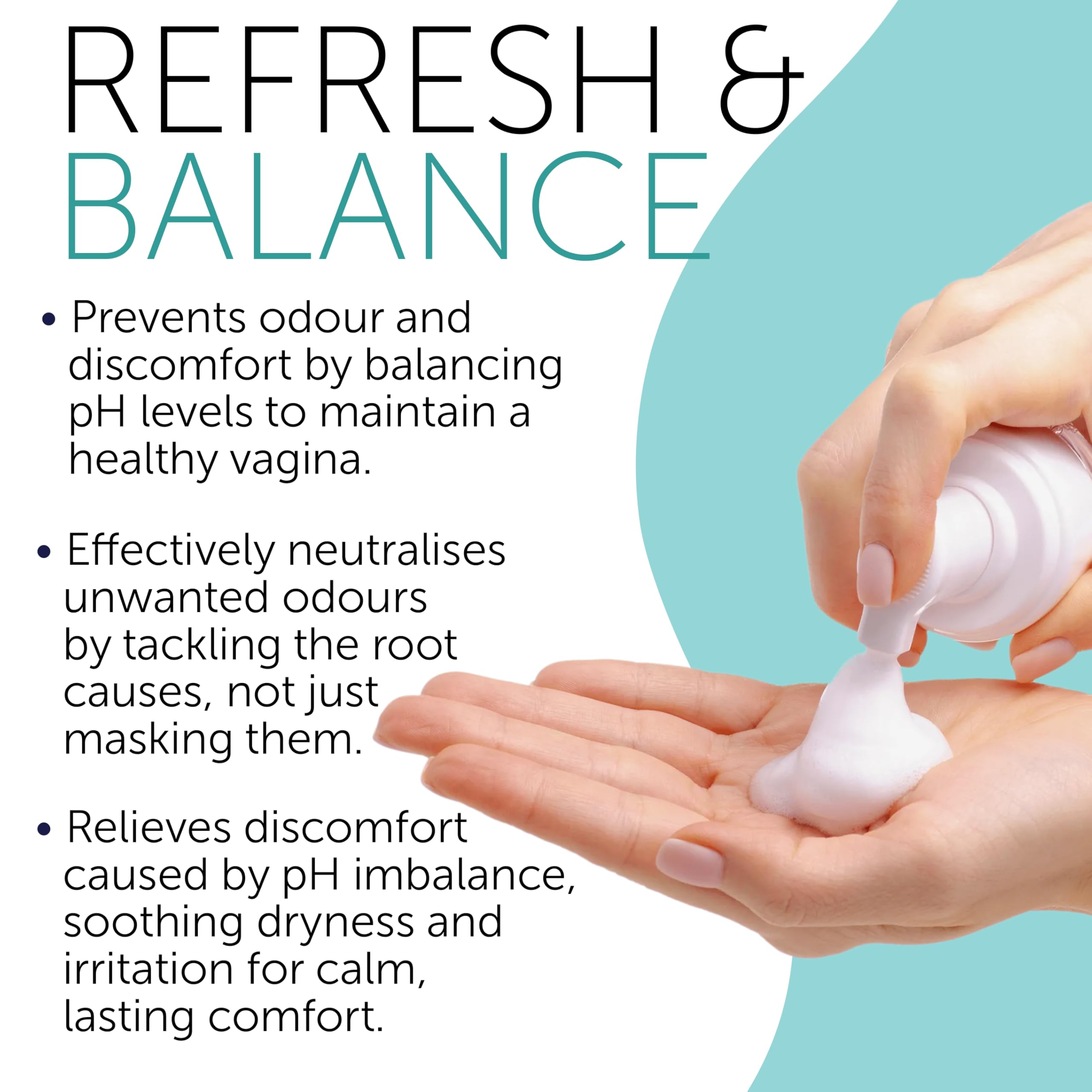 Terramed Just Think Comfort daily routine image promoting ongoing freshness
