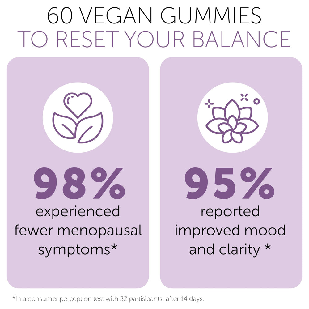 Terramed Just Think Comfort GynoCare vegan gummies ready for nighttime use.