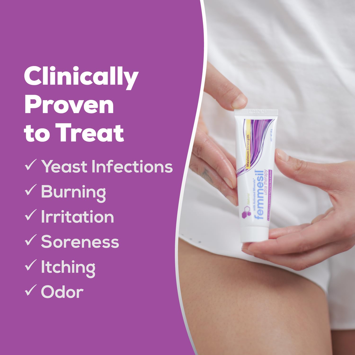Terrasil Femmesil kit packaging showing two feminine care products