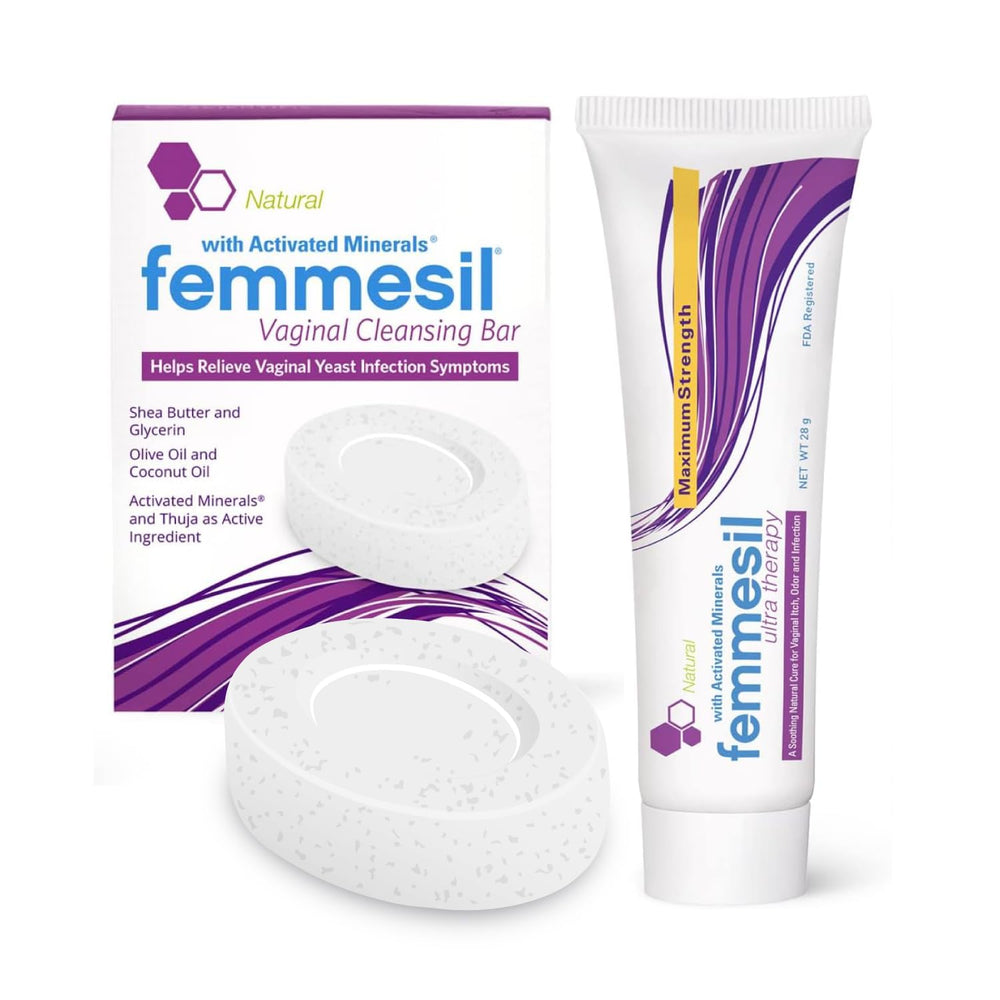 Terrasil Femmesil ointment tube with 1% clotrimazole for feminine comfort