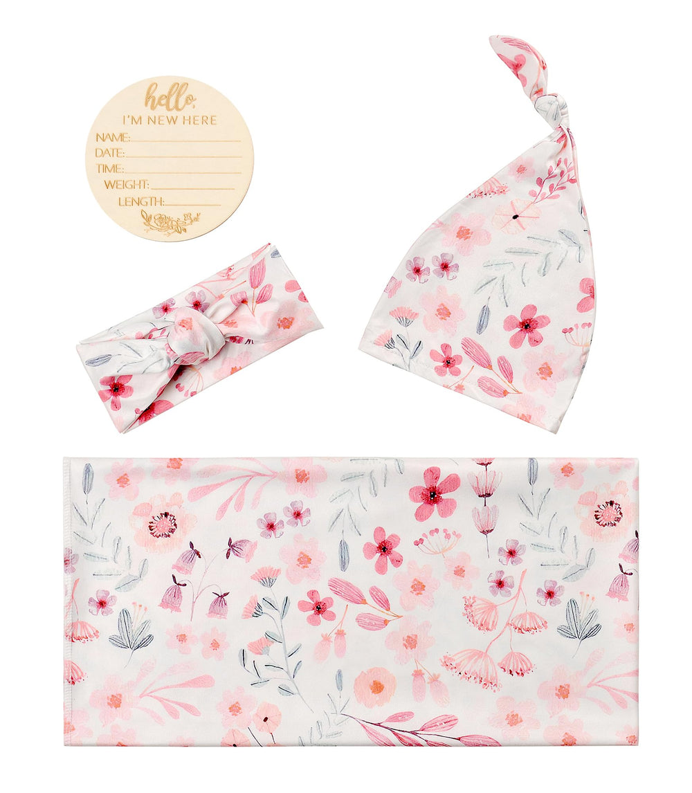 Terriboo newborn stretch wrap demonstrates safe, zipper-free design for easy, secure swaddling.