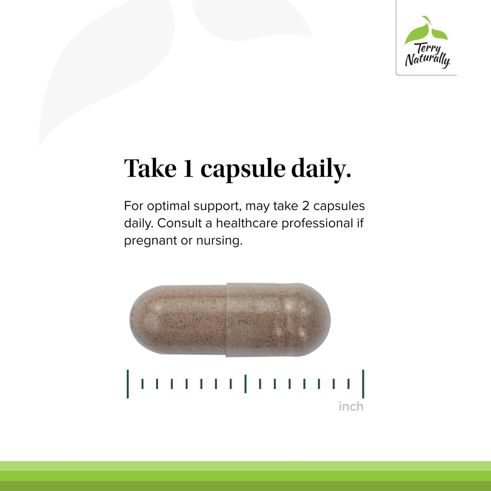 Terry Naturally Menopause Relief Plus blister-pack display for easy daily use.