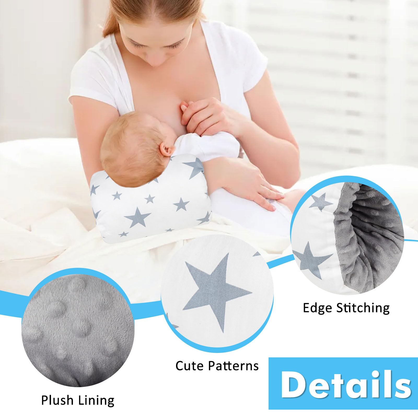 TEUOPIOE bottle feeding with proper angle using the arm pillow