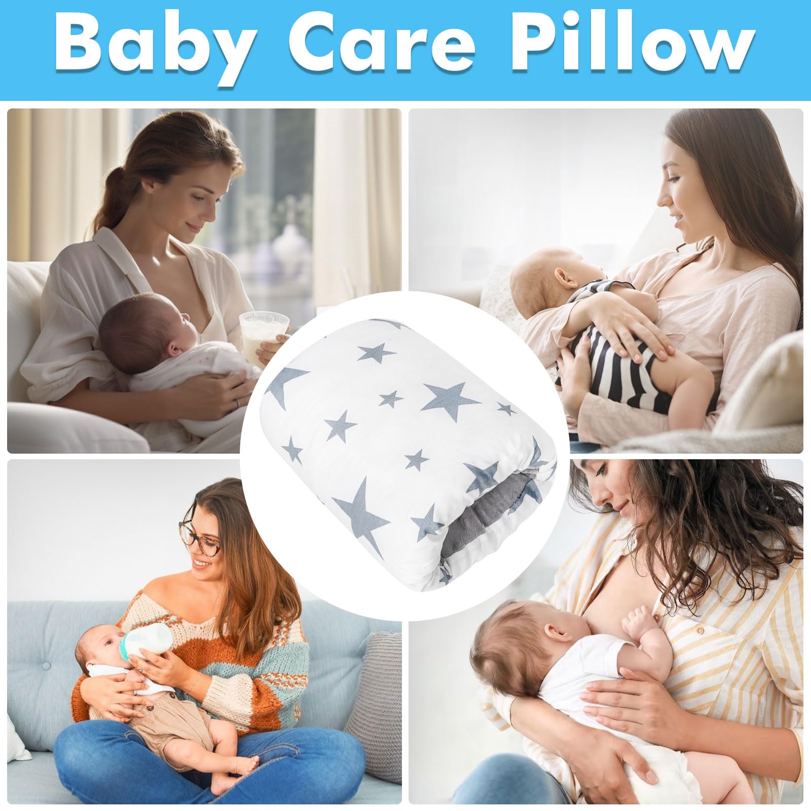 TEUOPIOE breastfeeding with natural latch position using the arm pillow