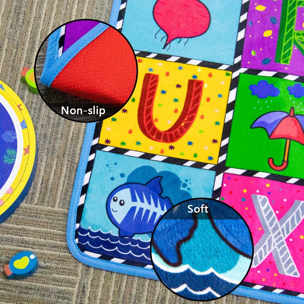 teytoy area rug with alphabet and shapes supporting early learning