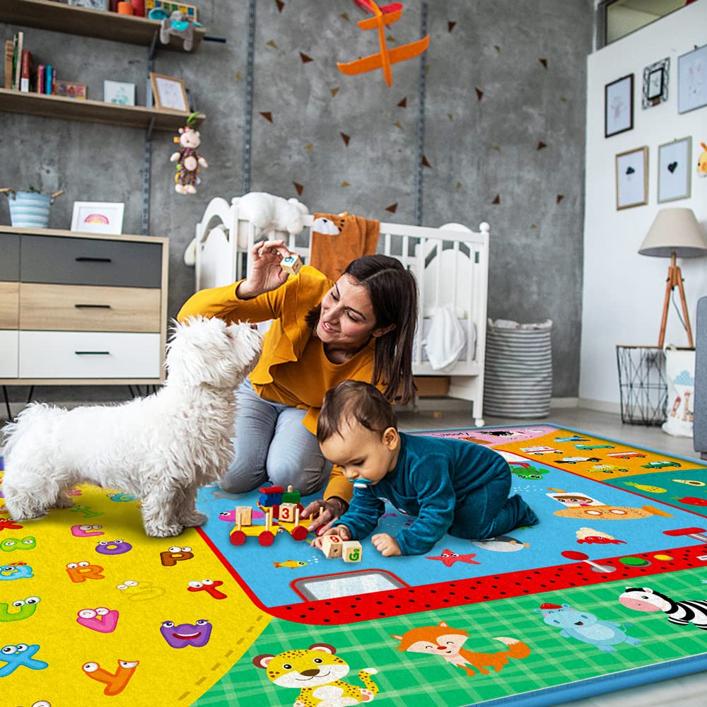 TEYTOY baby rug gym creates a safe, soft space for learning through play.