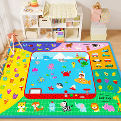 TEYTOY baby crawling mat with soft cotton for gentle playtime and skin comfort.