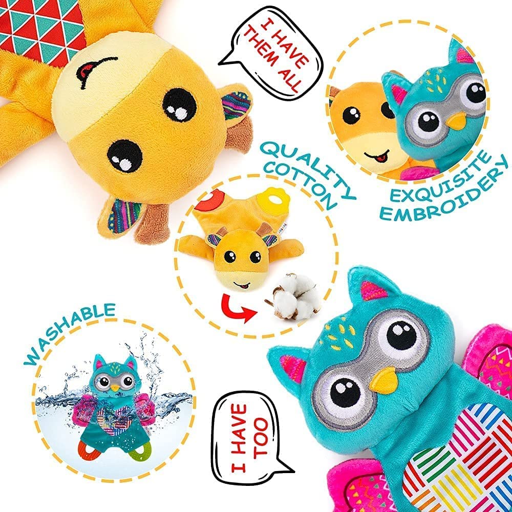 Teytoy Crinkle toy with two animal styles sparks attention and interaction.