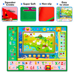 Teytoy large play mat measures 44 by 59 inches for spacious play