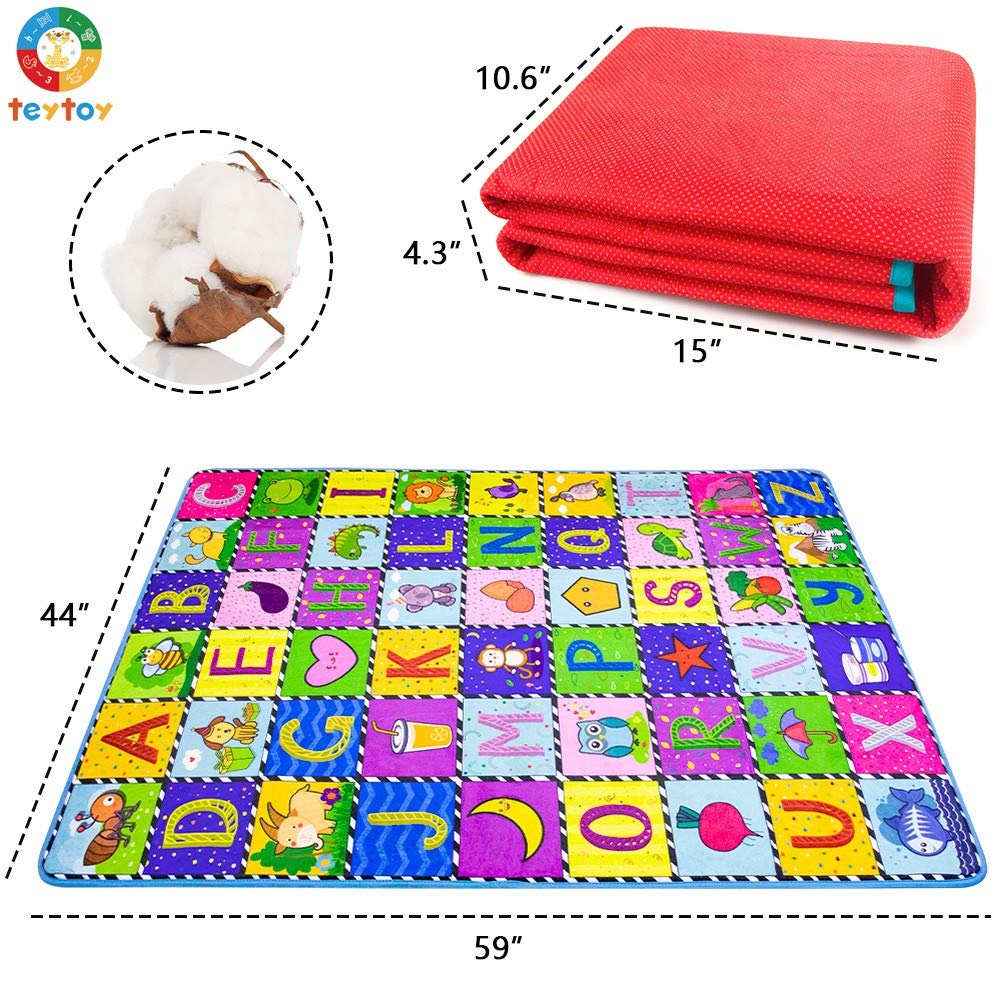teytoy mat with non-slip bottom design for steadier play