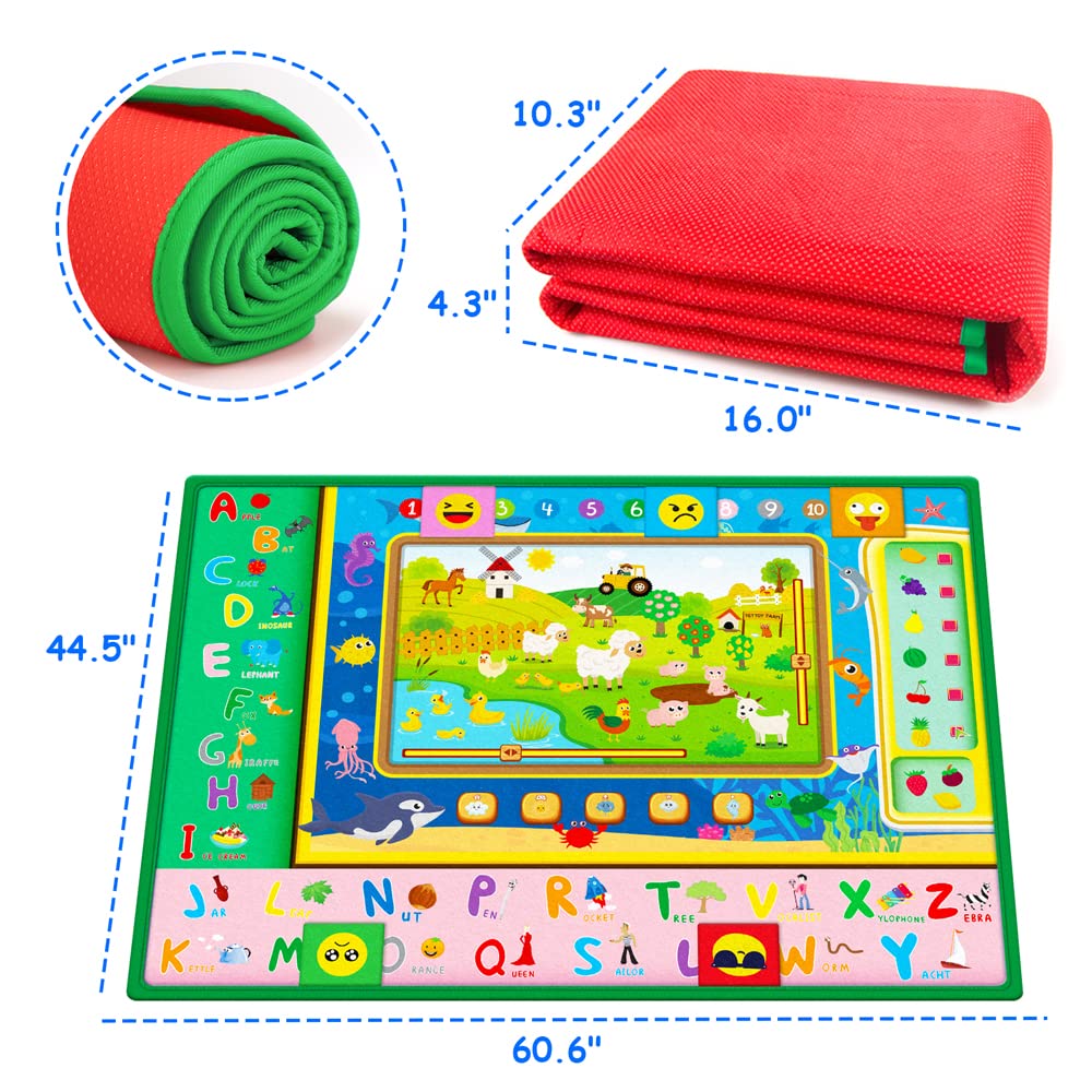 Teytoy non-slip bottom floor mat keeps babies steady