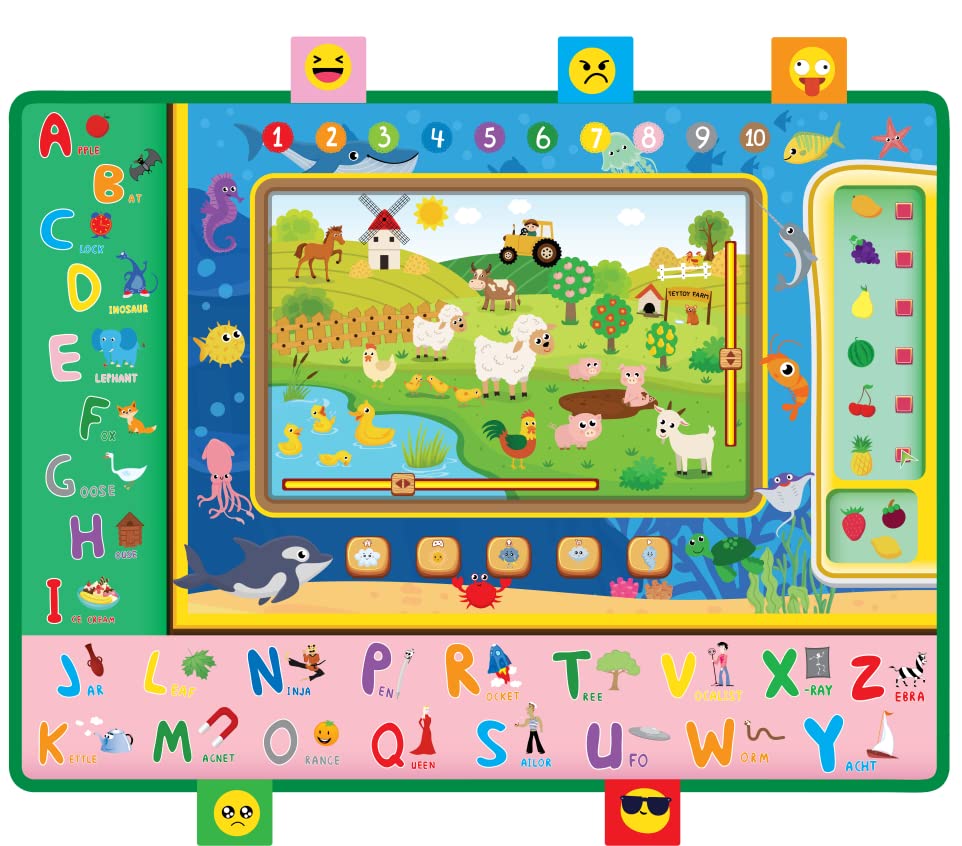 Teytoy plush crawling mat featuring ABC designs to engage little learners