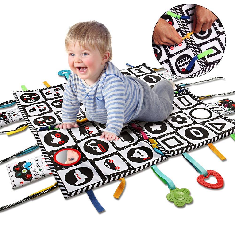 Teytoy tummy time mat foldable portable design for easy travel.