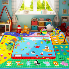 Teytoy X Large Crawling Mat with non-slip bottom for safer crawling sessions.