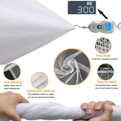 TEZONG indoor-outdoor balcony net keeps balconies tidy and gaps secured.