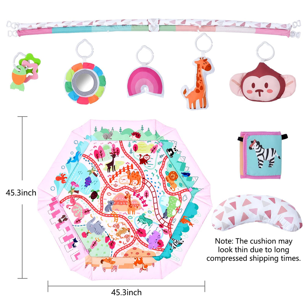 TFDER activity gym giraffe toy with sound engages senses during early play.