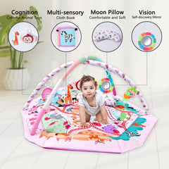 TFDER activity gym monkey toy with sound promotes motor curiosity during floor time.