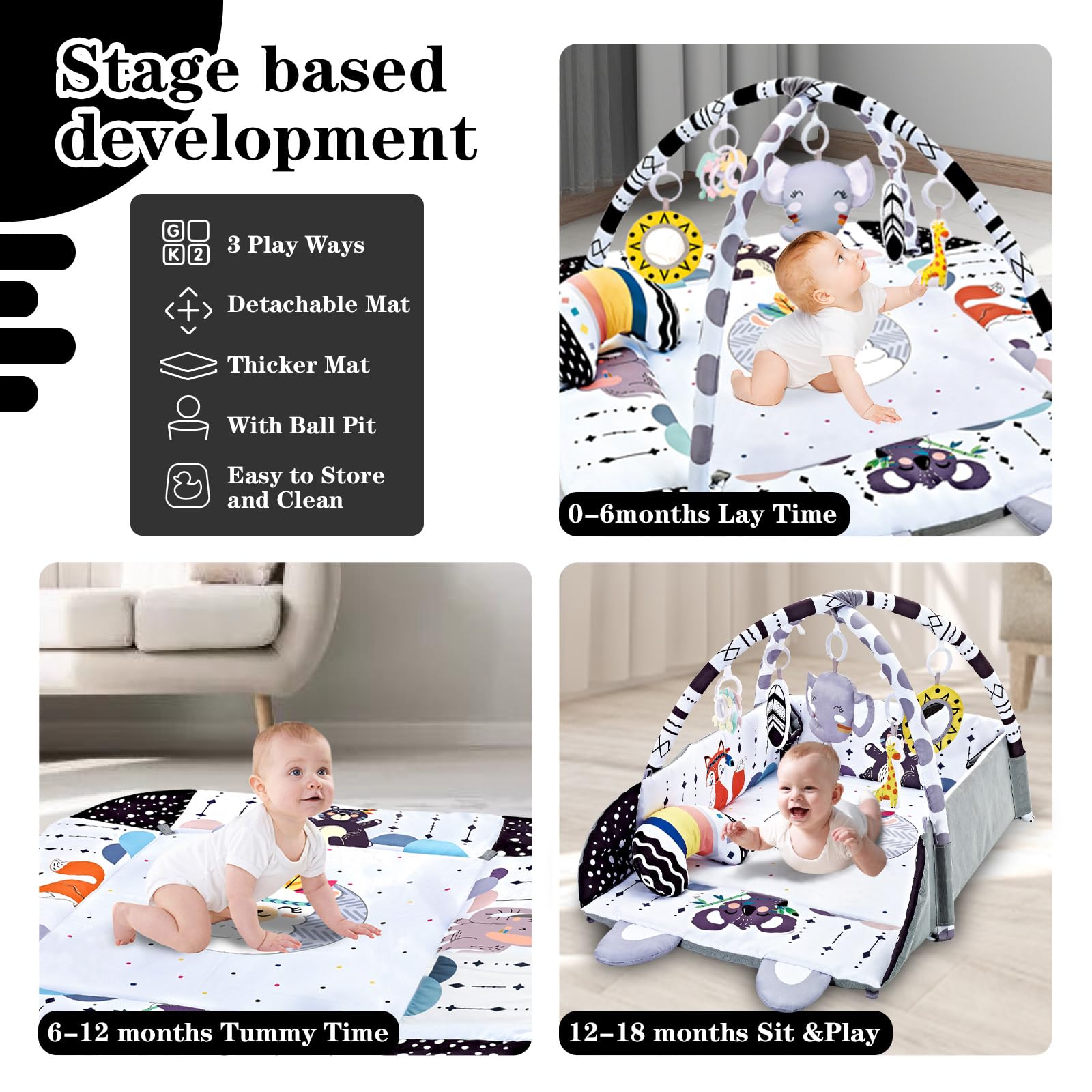 TFDER foldable surround fence doubles as a compact ball pit.