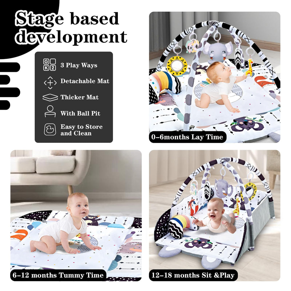 TFDER foldable surround fence doubles as a compact ball pit.