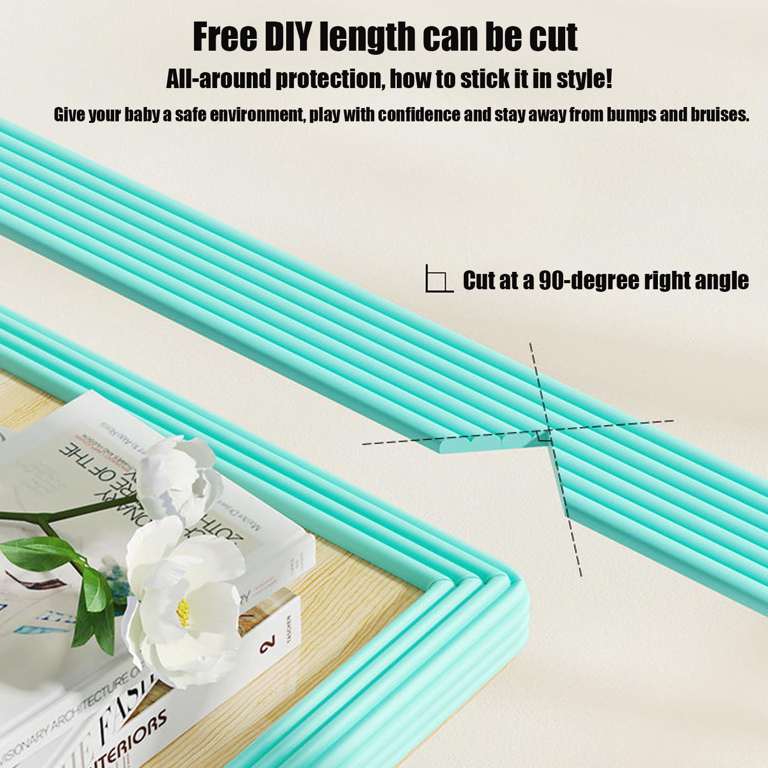 TFXXSJWY soft foam edge guard provides cushiony protection on corners