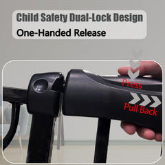 Thasamm extra wide gate wide opening supports easy stroller or pet access