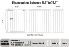 Thasamm swing door enabling easy passage while supervising baby