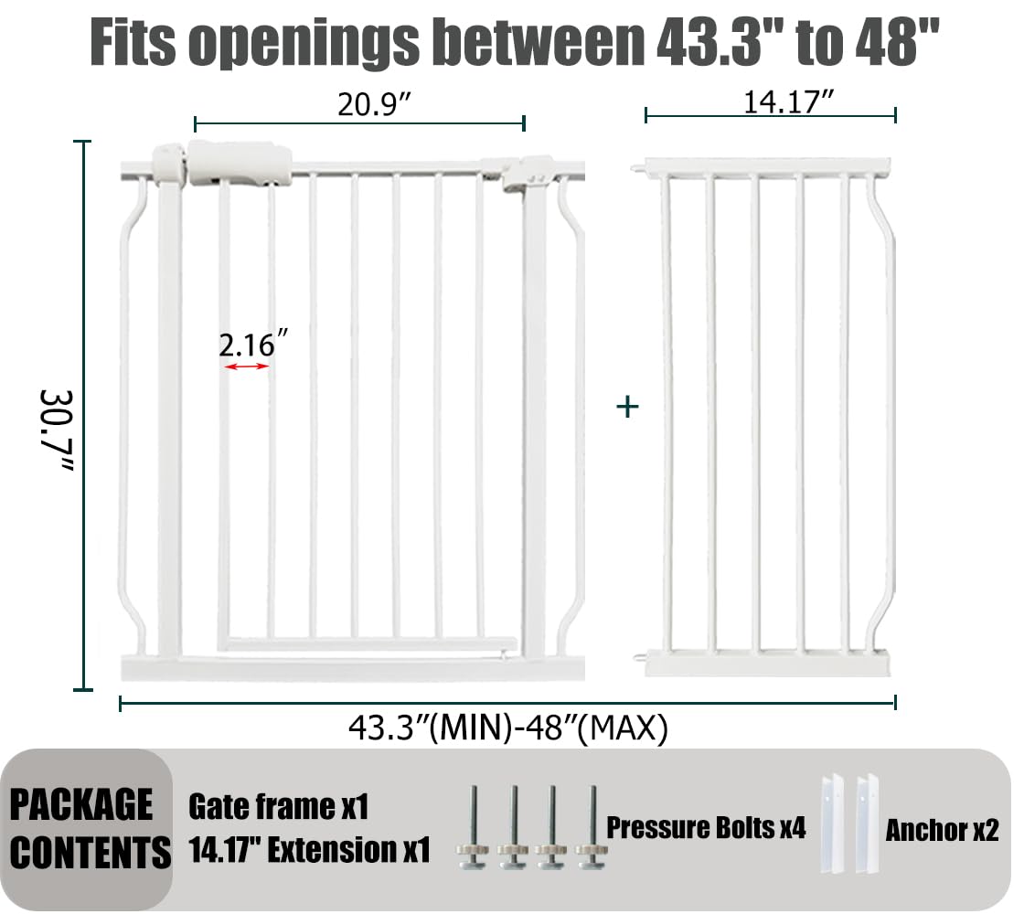 Thasamm walk-through gate demonstrates convenient access through doorways