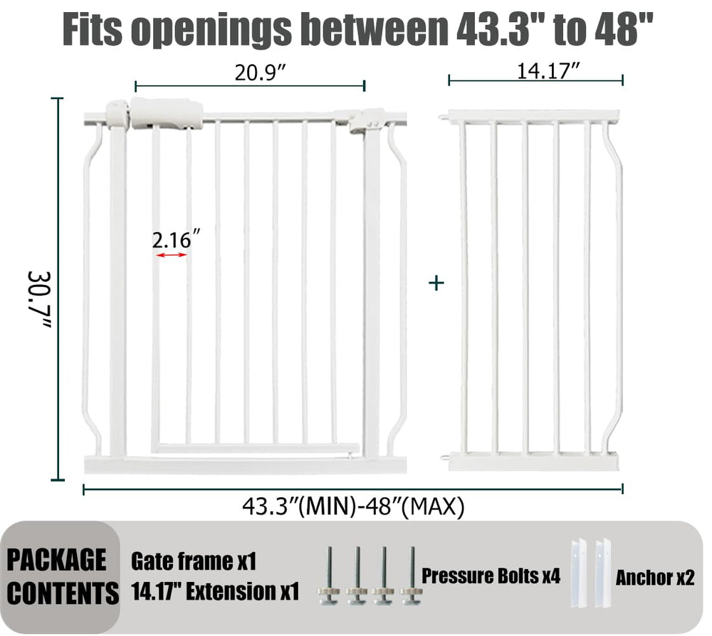 Thasamm walk-through gate demonstrates convenient access through doorways