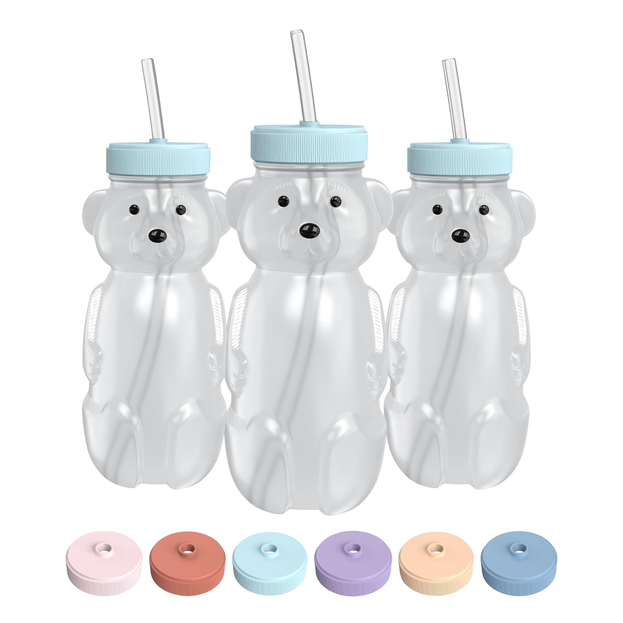 The 730 Project Honey Bear straw cup 8oz with safety lid for mess-free sips.