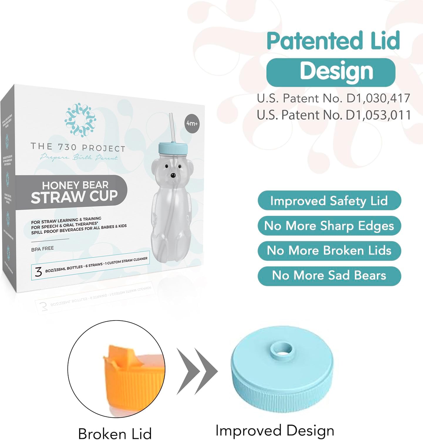 The 730 Project three-pack bear cups keeps hydration handy for on-the-go families.