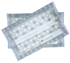 Butipods slim wipe case in lucite green shows portable dispenser for on-the-go use.