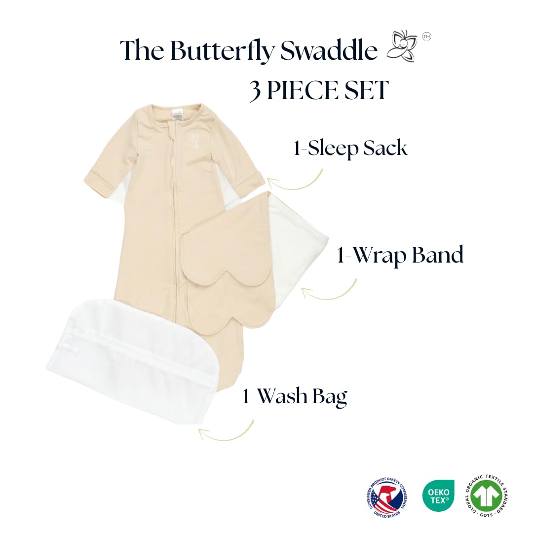 The Butterfly Swaddle care guidance keeps fabrics fresh after cold washes.