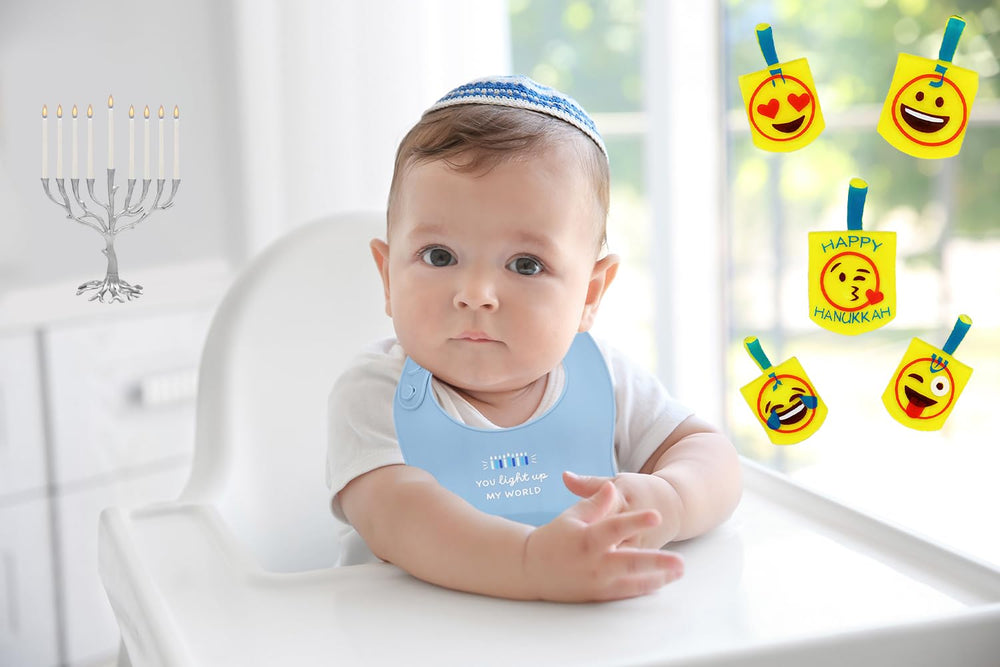 The Dreidel Company unisex bib suitable for boys and girls