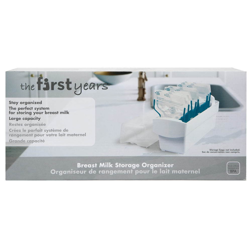The First Years Breastflow freezer shelf provides multifunctional storage for other items.