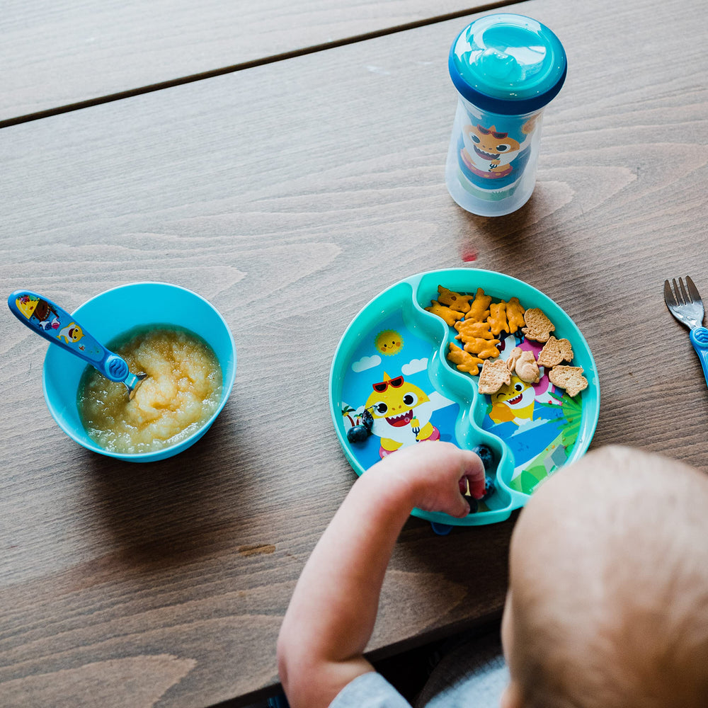 The First Years Pinkfong silicone valve leak-proof keeps liquids inside