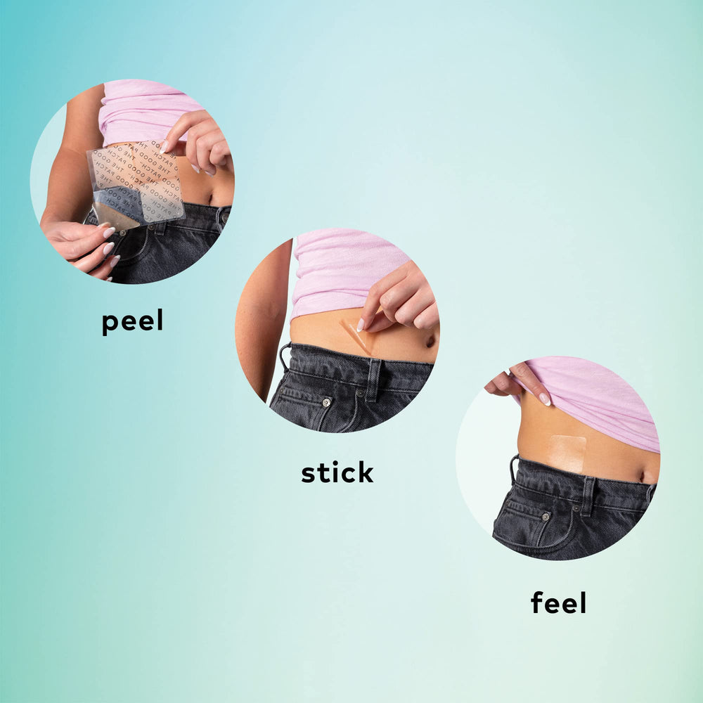 The Good Patch Hot Flash Patch discreet-use image for on-the-go relief