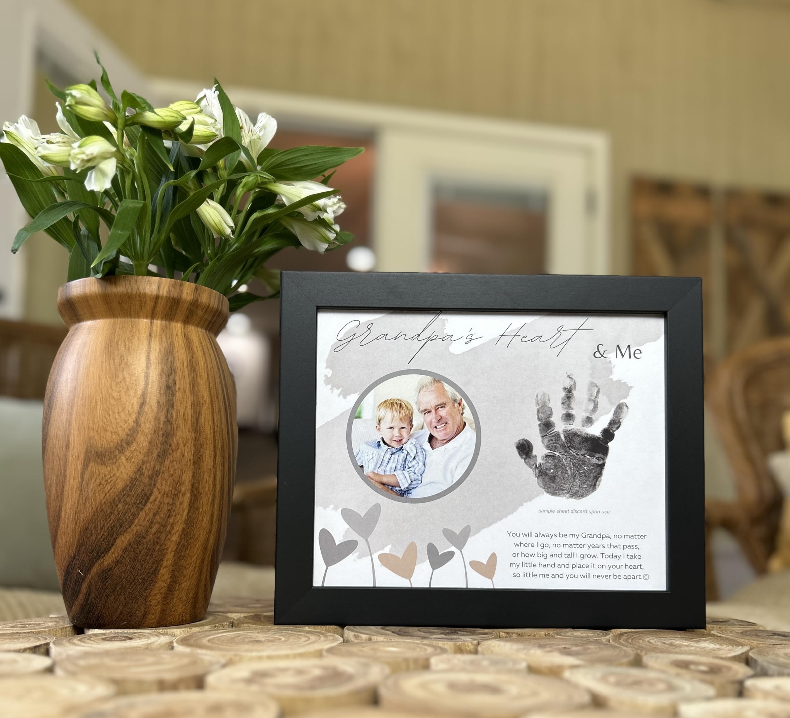The Grandparent Gift Co. black keepsake frame elevates gift-giving moments.