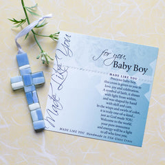 The Grandparent Gift Co. white gift box presents the cross in gift-ready packaging.