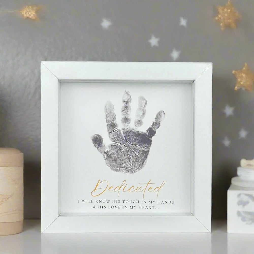 Nursery display use showing the frame in a bright bedroom environment