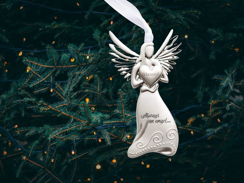The Grandparent Gift Co. Engravable space on the angel for baby name.
