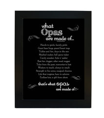 The Grandparent Gift Co Opa poem frame 8x10 for wall display and keepsake