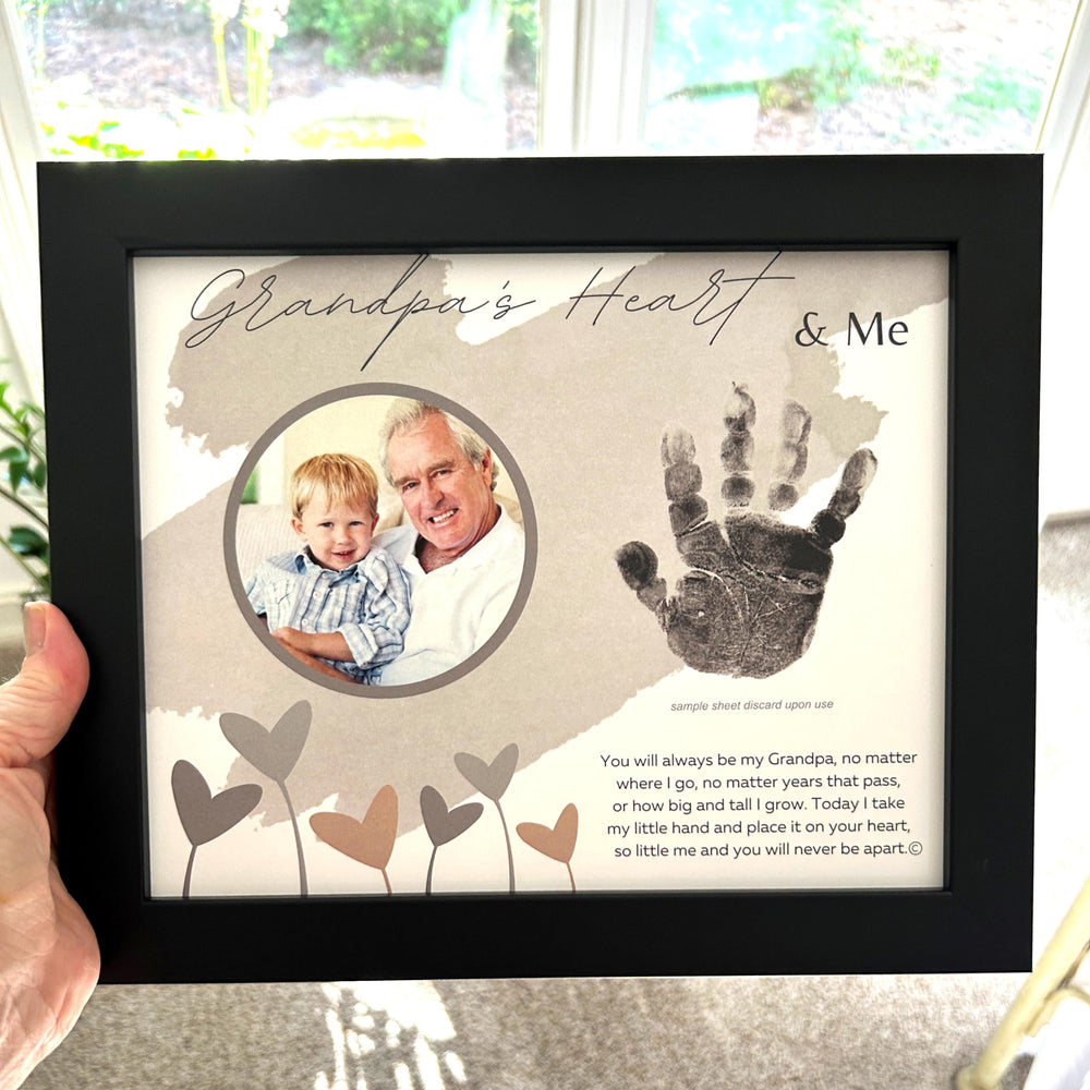 The Grandparent Gift Co. 8x10 black frame for wall or desk display.