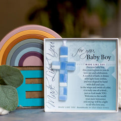The Grandparent Gift Co. sentiment-inscribed cross with meaningful message for baptism.